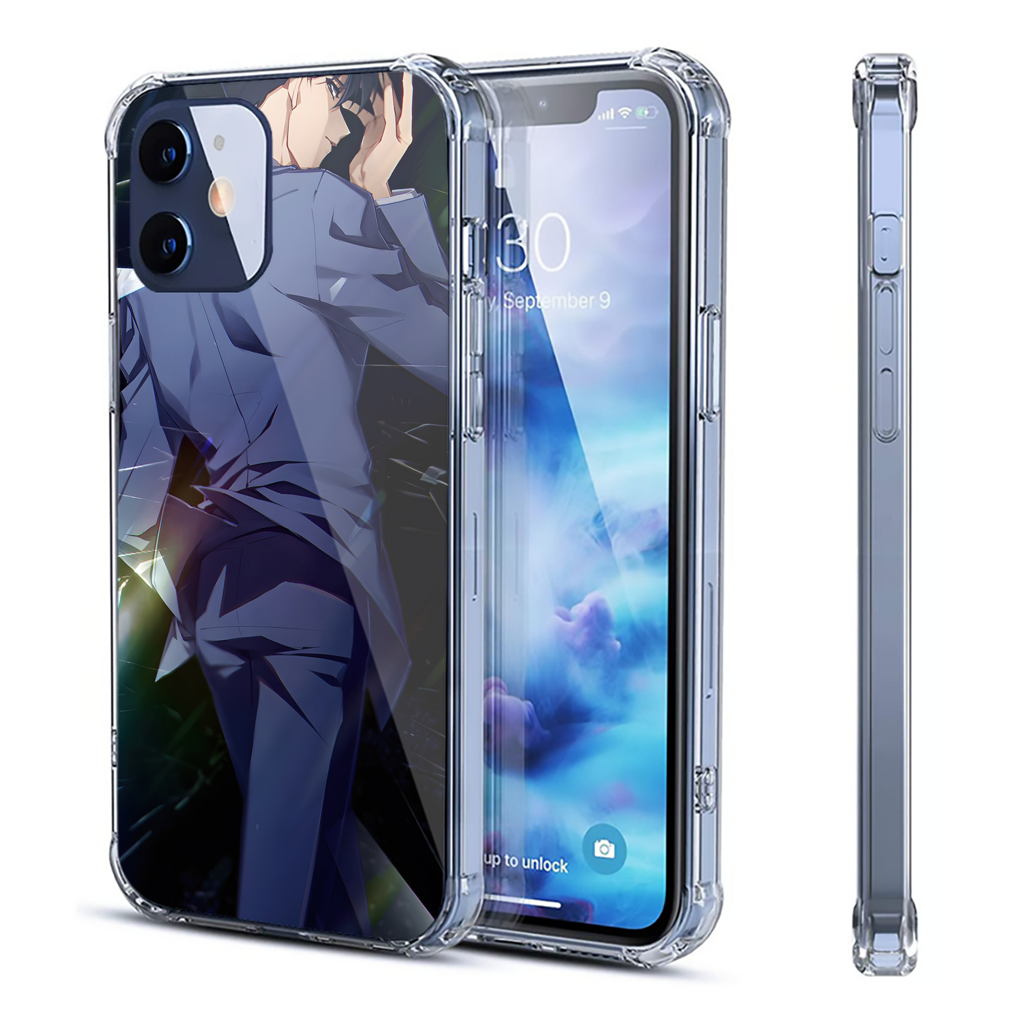 （画像用） 名探偵コナン Detective Conan 【iPhone 12シリーズ対応】透明スマホケース（クリアソフトケース）